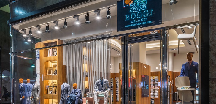 Tienda de Boggi en San Babila (Milán). La italiana Boggi entra en la guerra por el hombre español con cinco tiendas hasta 2020